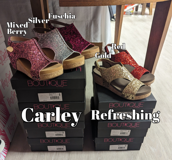 Corkys Glitter Wedges - Sample Styles - Discounted - Limited Quantities