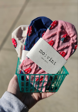 Load image into Gallery viewer, Textured Strawberry Crew Length Socks - Various
