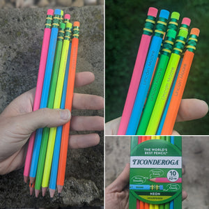 Custom Engraved Pre-Sharpened Ticonderoga Pencils - Set of 10