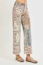 Load image into Gallery viewer, Risen High Rise Crop Ankle Jean in Quirky Quilt - Plus + Regular
