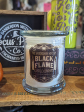 Load image into Gallery viewer, Black Flame Halloween Candle 9oz Paraffin Wax Candles
