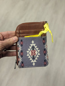 Wrangler Southwestern Aztec Card Holder Accent Wallet - Lavender