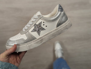 Corkys Constellation Sneaker in Silver