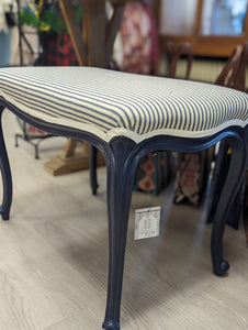 Blue Ticking stool