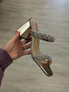 Corkys French Kiss Low Heel in Gold