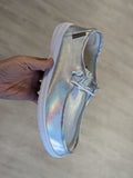 Corkys Kayak Slip On Shoe in Iridescent Silver