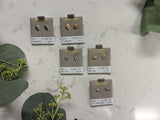 Concepts Classic Studs - Nature - 24kt Gold + Surgical Stainless Steel