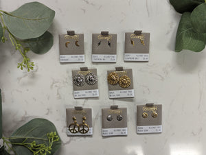 Concepts Classic Studs - Good Vibes + Weather - 24kt Gold + Surgical Stainless Steel