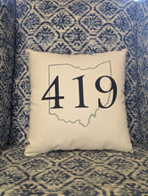 Load image into Gallery viewer, Local Pillow - Upper Sandusky - 419 - Wyandot County
