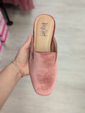 Corkys Spotlight Mule in Blush Velvet