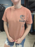 Rams Comfort Colors Tee in Yam Orange