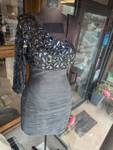 Load image into Gallery viewer, Jovani One Sleeve Charcoal Short Cocktail Dress - Homecoming
