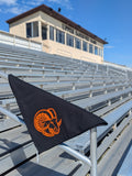 Ram Head Black + Orange Stadium Blanket