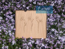 Load image into Gallery viewer, Custom Birth Flower Sign 8x8 Square - Fully Customizable
