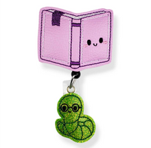 Load image into Gallery viewer, Embroidered Badge Reels with alligator clip
