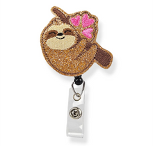 Load image into Gallery viewer, Embroidered Badge Reels with alligator clip
