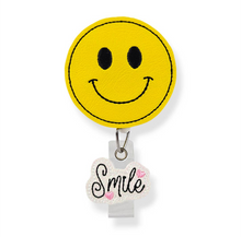 Load image into Gallery viewer, Embroidered Badge Reels with alligator clip
