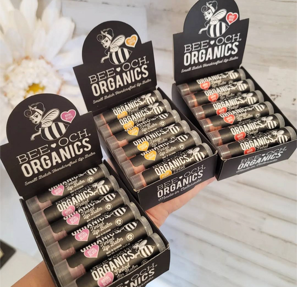 BEE-OCH Organics Tinted Lip Balm - Made in the USA - Organic