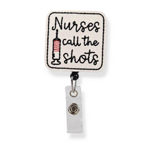 Load image into Gallery viewer, Embroidered Badge Reels with alligator clip
