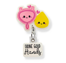 Load image into Gallery viewer, Embroidered Badge Reels with alligator clip
