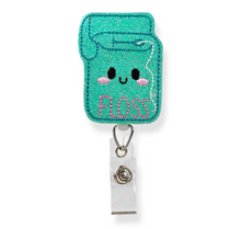 Load image into Gallery viewer, Embroidered Badge Reels with alligator clip
