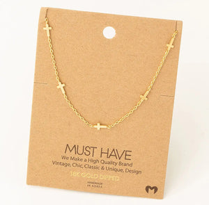 Multi Cross Necklace - Various