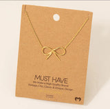 Coquette Bow Necklace - Various
