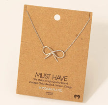 Load image into Gallery viewer, Coquette Bow Necklace - Various
