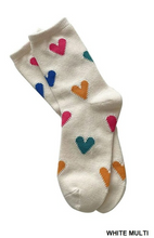 Load image into Gallery viewer, Valentine Heart Crew Length Socks
