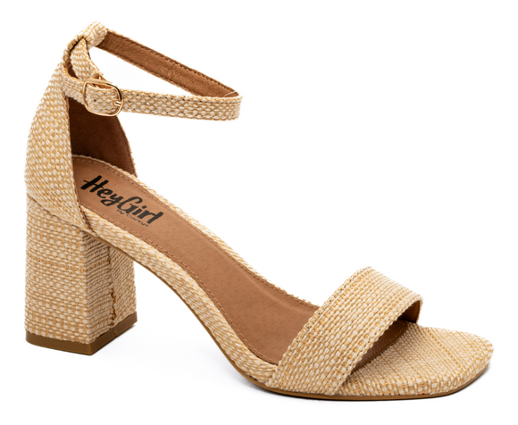 Corkys One in a Melon Low Heel in Raffia