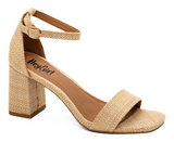 Corkys One in a Melon Low Heel in Raffia