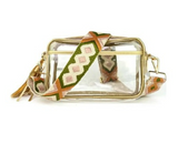 Clear + Aztec Stadium Cross Body Bag