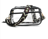 Clear + Aztec Stadium Cross Body Bag