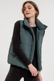 Solid Zip Puffer Vest  - Various