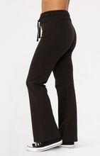 Load image into Gallery viewer, Foldover Flare Lounge Legging - Black
