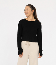 Load image into Gallery viewer, Ribbed Long Sleeve Thumbhole Top - Various
