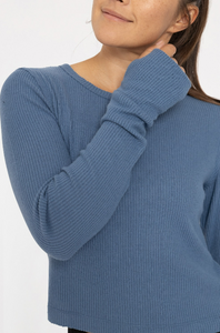 Ribbed Long Sleeve Thumbhole Top - Various