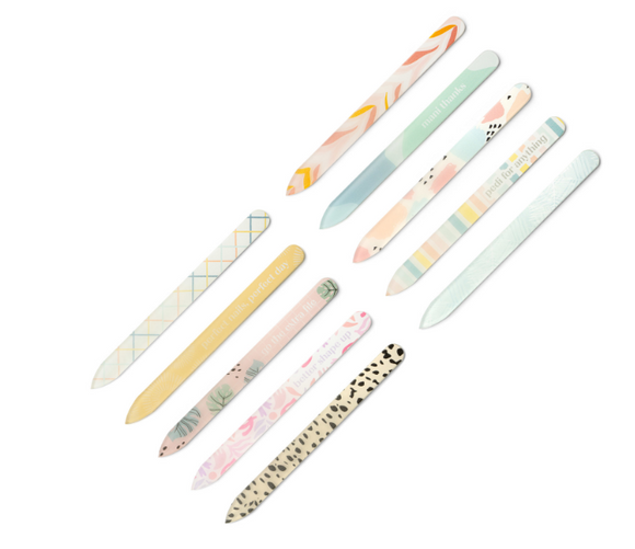 Lemon Lavender Glass Nail File - Various Designs