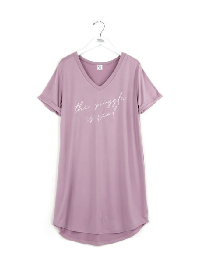 Hello Mello Snuggle is Real Sleep Shirt