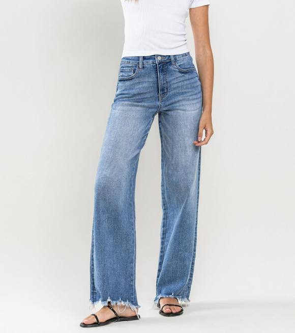 Medium Wash Loveret by Vervet 90's Vintage High Waist Tummy Control Jean