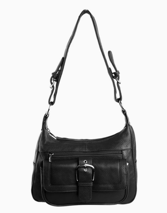 Roma Leather Buckle Shoulder Bag - Various