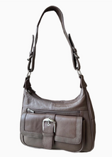 Load image into Gallery viewer, Roma Leather Buckle Shoulder Bag - Various
