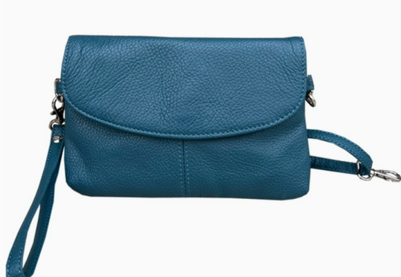 Roma Leather Cowhide Leather Crossbody Clutch Bag  - Various