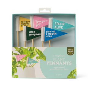 Seed & Sprout Rooting for You Plant Pennants - 5 pack