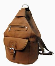 Load image into Gallery viewer, Roma Leather Cowhide Backpack With Front Buckle - Various
