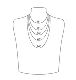 18K Gold PVD Stainless Steel Herringbone Chain Necklace - Various Lengths