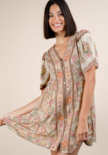 Load image into Gallery viewer, Boho Floral Mini Dress - Reg + Plus
