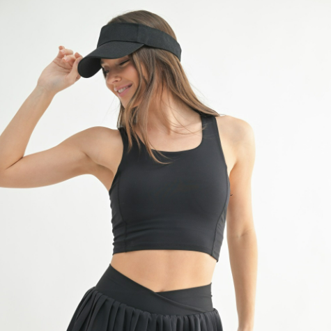 FlexFit Luxe Square Bralette in Black