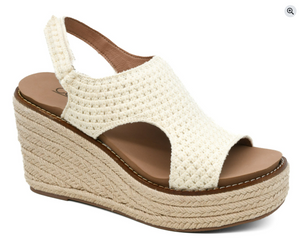 Corkys Freddie Natural Crochet Wedge with Corkys Comfort Insole