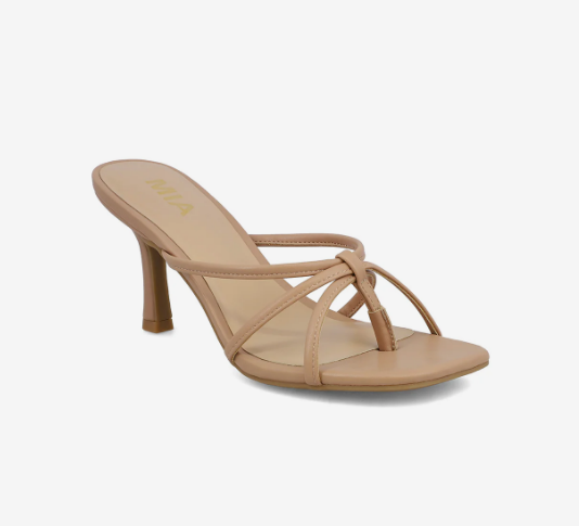 MIA Sybel Strappy Heeled Sandal - Nude